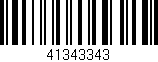 Código de barras (EAN, GTIN, SKU, ISBN): '41343343'