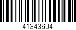 Código de barras (EAN, GTIN, SKU, ISBN): '41343604'