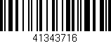 Código de barras (EAN, GTIN, SKU, ISBN): '41343716'