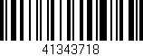 Código de barras (EAN, GTIN, SKU, ISBN): '41343718'