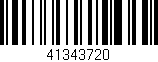 Código de barras (EAN, GTIN, SKU, ISBN): '41343720'