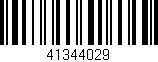 Código de barras (EAN, GTIN, SKU, ISBN): '41344029'