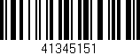 Código de barras (EAN, GTIN, SKU, ISBN): '41345151'