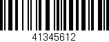 Código de barras (EAN, GTIN, SKU, ISBN): '41345612'