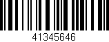Código de barras (EAN, GTIN, SKU, ISBN): '41345646'