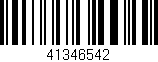 Código de barras (EAN, GTIN, SKU, ISBN): '41346542'