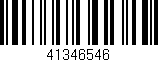 Código de barras (EAN, GTIN, SKU, ISBN): '41346546'