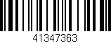 Código de barras (EAN, GTIN, SKU, ISBN): '41347363'