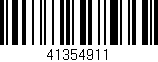 Código de barras (EAN, GTIN, SKU, ISBN): '41354911'