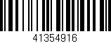 Código de barras (EAN, GTIN, SKU, ISBN): '41354916'