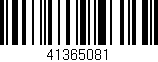 Código de barras (EAN, GTIN, SKU, ISBN): '41365081'