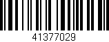 Código de barras (EAN, GTIN, SKU, ISBN): '41377029'