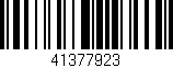 Código de barras (EAN, GTIN, SKU, ISBN): '41377923'