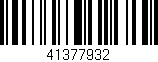 Código de barras (EAN, GTIN, SKU, ISBN): '41377932'