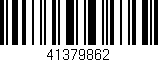 Código de barras (EAN, GTIN, SKU, ISBN): '41379862'
