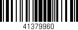 Código de barras (EAN, GTIN, SKU, ISBN): '41379960'