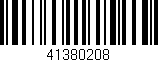 Código de barras (EAN, GTIN, SKU, ISBN): '41380208'