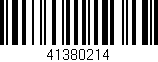 Código de barras (EAN, GTIN, SKU, ISBN): '41380214'