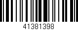 Código de barras (EAN, GTIN, SKU, ISBN): '41381398'