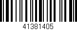 Código de barras (EAN, GTIN, SKU, ISBN): '41381405'