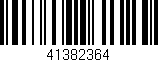 Código de barras (EAN, GTIN, SKU, ISBN): '41382364'
