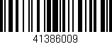 Código de barras (EAN, GTIN, SKU, ISBN): '41386009'