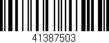 Código de barras (EAN, GTIN, SKU, ISBN): '41387503'