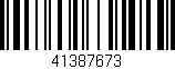 Código de barras (EAN, GTIN, SKU, ISBN): '41387673'