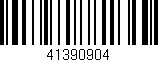 Código de barras (EAN, GTIN, SKU, ISBN): '41390904'