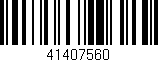 Código de barras (EAN, GTIN, SKU, ISBN): '41407560'