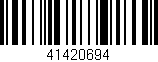 Código de barras (EAN, GTIN, SKU, ISBN): '41420694'