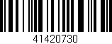 Código de barras (EAN, GTIN, SKU, ISBN): '41420730'