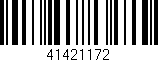 Código de barras (EAN, GTIN, SKU, ISBN): '41421172'