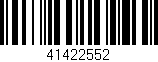 Código de barras (EAN, GTIN, SKU, ISBN): '41422552'