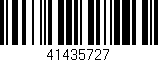 Código de barras (EAN, GTIN, SKU, ISBN): '41435727'