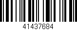 Código de barras (EAN, GTIN, SKU, ISBN): '41437684'