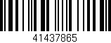 Código de barras (EAN, GTIN, SKU, ISBN): '41437865'