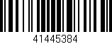 Código de barras (EAN, GTIN, SKU, ISBN): '41445384'
