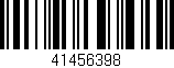 Código de barras (EAN, GTIN, SKU, ISBN): '41456398'