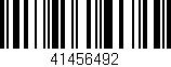 Código de barras (EAN, GTIN, SKU, ISBN): '41456492'