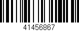 Código de barras (EAN, GTIN, SKU, ISBN): '41456867'