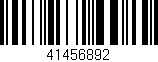 Código de barras (EAN, GTIN, SKU, ISBN): '41456892'