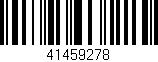 Código de barras (EAN, GTIN, SKU, ISBN): '41459278'
