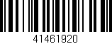 Código de barras (EAN, GTIN, SKU, ISBN): '41461920'