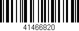 Código de barras (EAN, GTIN, SKU, ISBN): '41466820'