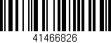 Código de barras (EAN, GTIN, SKU, ISBN): '41466826'