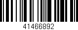Código de barras (EAN, GTIN, SKU, ISBN): '41466892'