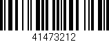 Código de barras (EAN, GTIN, SKU, ISBN): '41473212'
