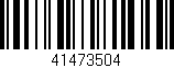 Código de barras (EAN, GTIN, SKU, ISBN): '41473504'