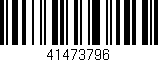 Código de barras (EAN, GTIN, SKU, ISBN): '41473796'